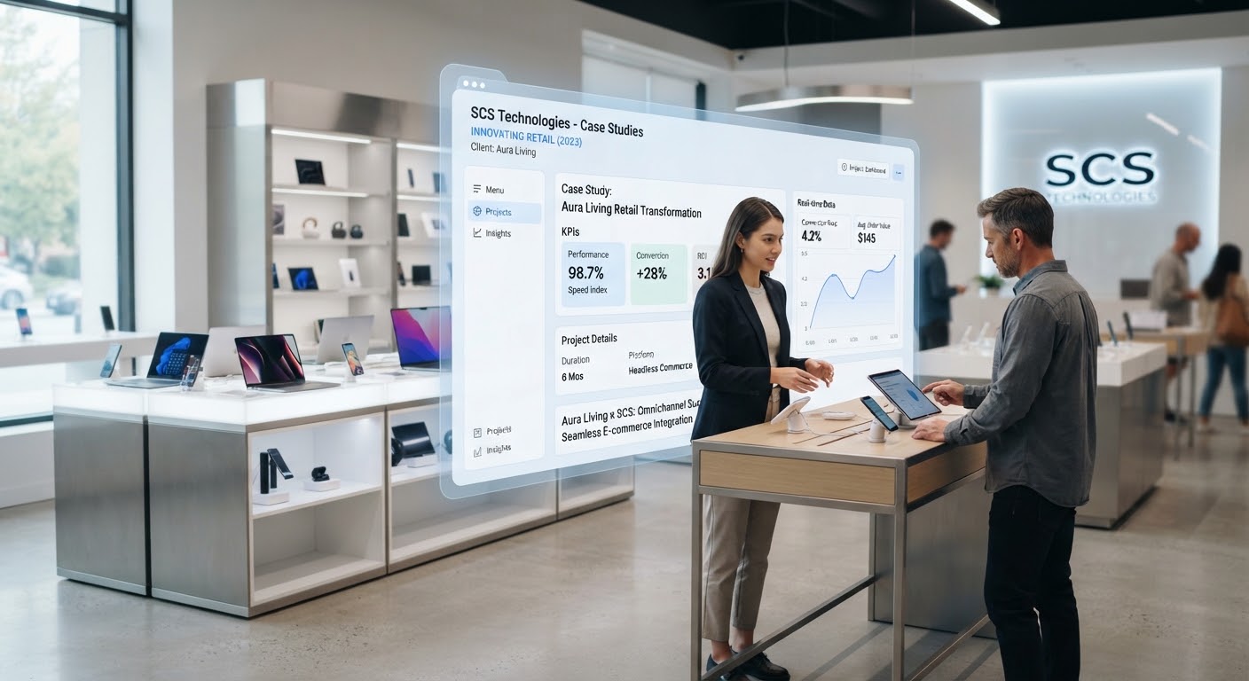 Illustrative image: a clean, modern retail space